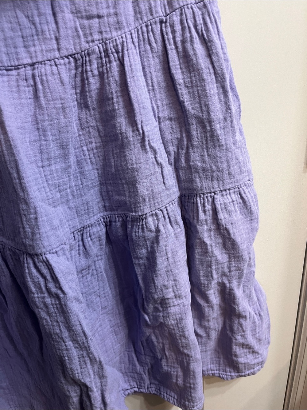 Universal Thread Lavender Tiered Cotton Gauze Dress - Picture 7 of 13
